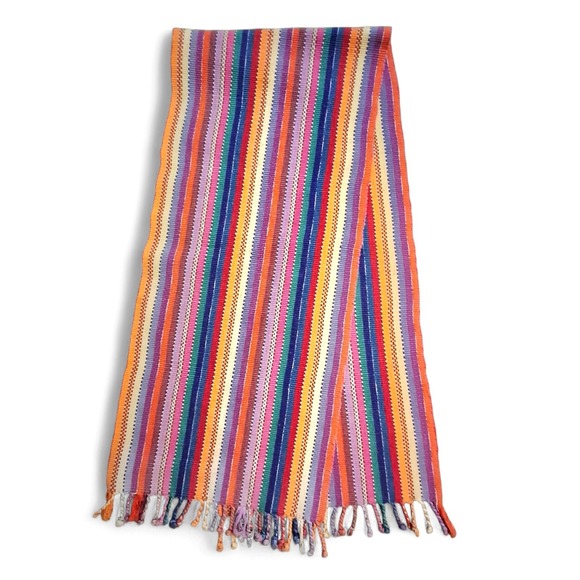 The Unbranded Brand Other - Multicolored Handwoven Boho Cotton Table Runner 63"x 13"in